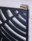 Kireta Metal Black Wall Art Leaf Design