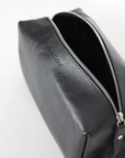 Vesuvius Cosmetic Bag – Handmade Italian Leather & Cotton by Lava flow at www.brixbailey.com