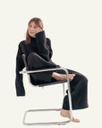 Silk/Linen Clothing Set - Black