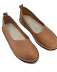 Brown Leather City Walking Shoes