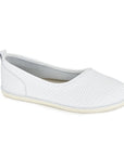 White Comfort Slip On Shoes