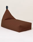 Luxury Lino organic cotton beanbag in plum, stylish handcrafted XXL handle, best-selling premium comfort, green tea mauve pink moss green by Ella James at brixbailey.com