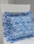 Blue Trellis Cushion Cover