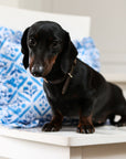 Blue Trellis Cushion Cover