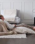 MINICAMP Large Floor Cushion with Ruffled Edges – Plush & Hypoallergenic for Kids by Minicamp at brixbailey.com