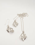 Laver Seaweed Earrings in Brass or Sterling Silver