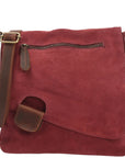 Women's cowhide full grain crossbody shoulder bag small Messenger satchel bag
