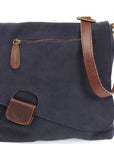 Women's cowhide full grain crossbody shoulder bag small Messenger satchel bag