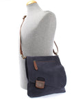 Women's cowhide full grain crossbody shoulder bag small Messenger satchel bag