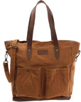 Suede & Leather Shopper Bag - Ladies’ Durable & Versatile