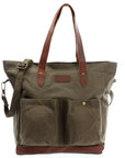 Suede & Leather Shopper Bag - Ladies’ Durable & Versatile