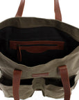 Suede & Leather Shopper Bag - Ladies’ Durable & Versatile