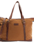 Durable Suede and Leather Unisex Bag