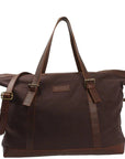 Durable Suede and Leather Unisex Bag