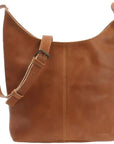 Fawn Buffalo Leather Shoulder Bag