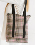 Tartan Fabric Everyday Tote Bag