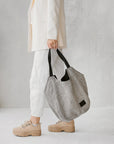 Striped Linen Tote Bag – Stylish & Spacious Summer Essential by Muni at www.brixbailey.com