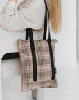 Tartan Fabric Everyday Tote Bag