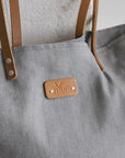 Grey Denim Tote Bag for Everyday Use