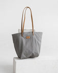 Grey Denim Tote Bag for Everyday Use