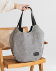 Striped Linen Tote Bag for Everyday Adventures