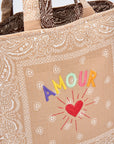 LEO Quilted Maxi Tote Çanta - AMOUR