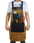 Toledo Leather Suede Apron