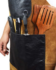 Toledo Leather Suede Apron