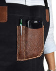 Turin Leather Canvas Apron – Durable & Water-Resistant