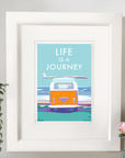 Life is a Journey Vintage Seaside Print