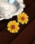 Sun-Kissed Sunflower Bloom Earrings
