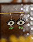 Evil Eyes Crochet Earrings