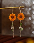 Sun-Kissed Sunflower Bloom Earrings