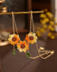 Triple Sunflower Necklace