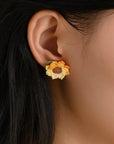 Sun-Kissed Sunflower Bloom Earrings