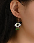 Evil Eyes Crochet Earrings
