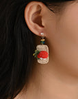 Magic Carpet Mushroom Earrings