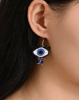 Evil Eyes Crochet Earrings