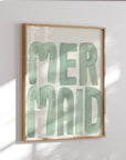 Mermaid Typography Art Print