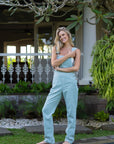 Adult Mint Chunky Cord Dungarees