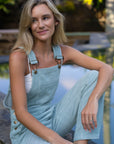 Adult Mint Chunky Cord Dungarees