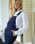 Adult Navy Chunky Cord Dungarees