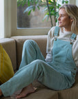 Adult Mint Chunky Cord Dungarees