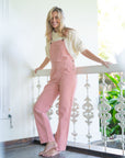 Adult Pink Chunky Cord Dungarees