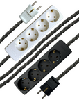 Anthracite Linen - Lola's Leads EU Fabric Extension Cable