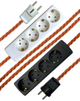 Copper - Lola's Leads EU Fabric Extension Cable