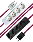 Raspberry - Lola's Leads EU Fabric Extension Cable