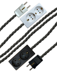 Anthracite Linen - Lola's Leads EU Fabric Extension Cable