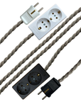 Ash Linen - Lola's Leads EU Fabric Extension Cable