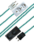 Kingfisher - Lola's Leads EU Fabric Extension Cable